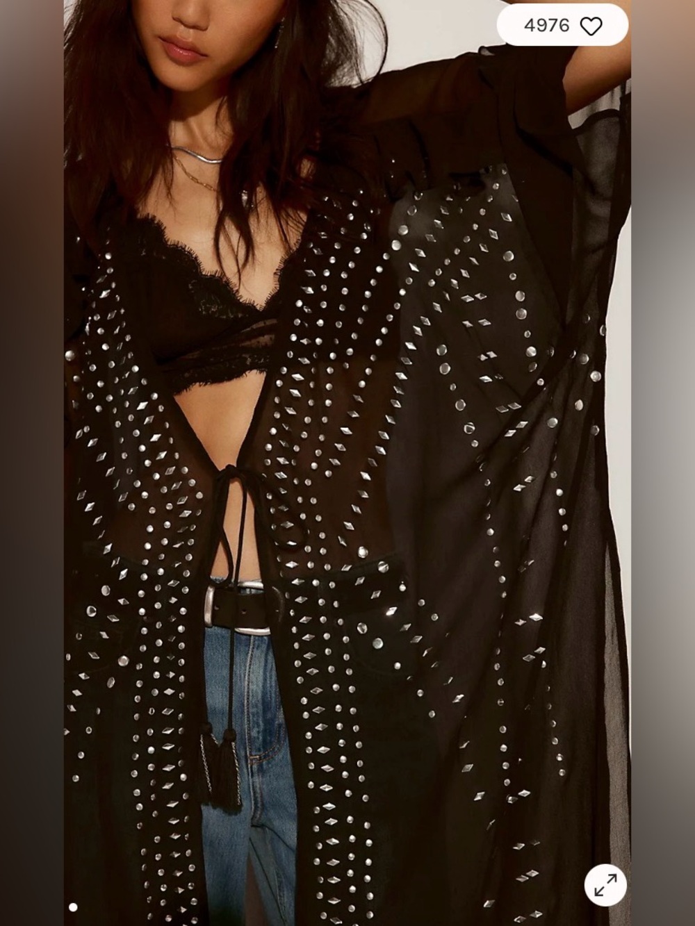 Free People So Billie Studded Duster - Picture 5 of 7